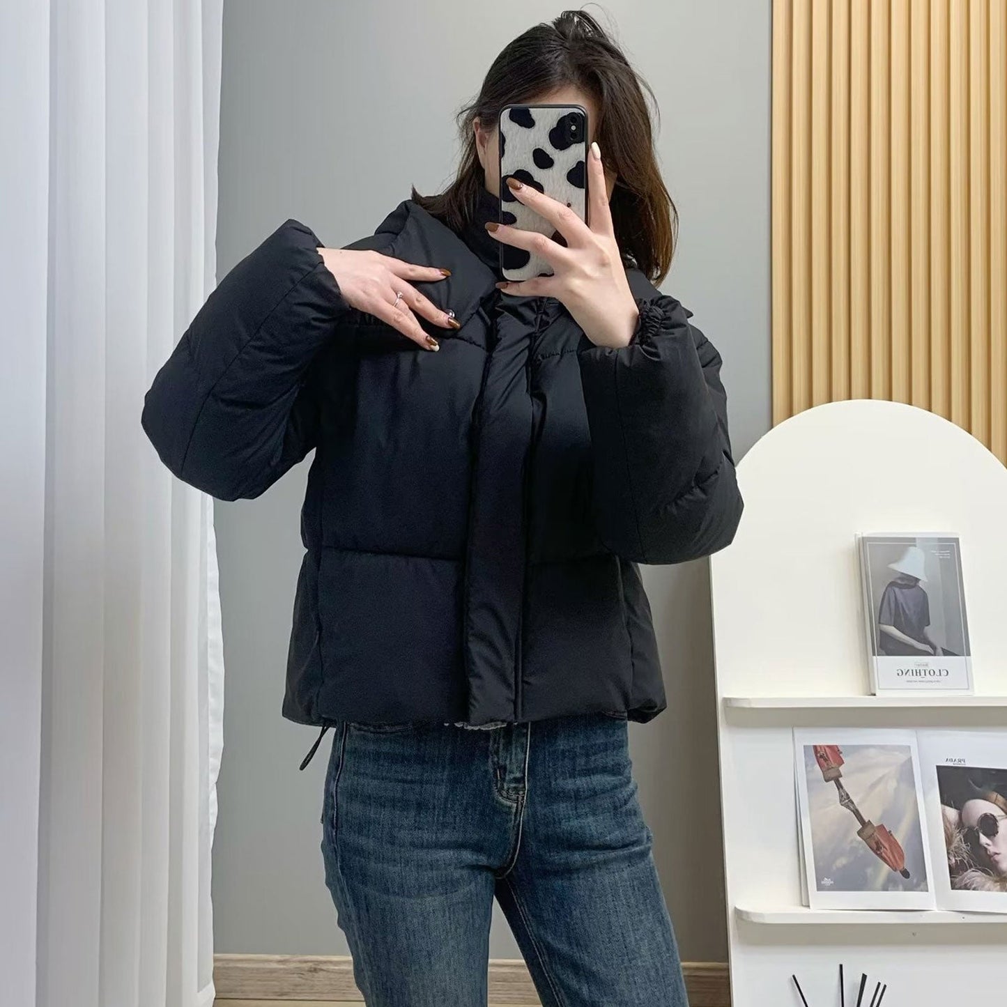 Women Cotton Coat Short down Jacket