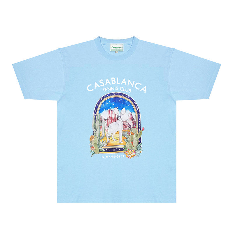 Casablanca T Shirts Fashion Print Street