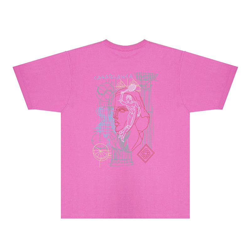 Casablanca T Shirts Fashion Print Street