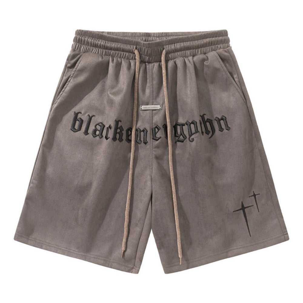 Men Shorts Embroidered Sports Loose Shorts