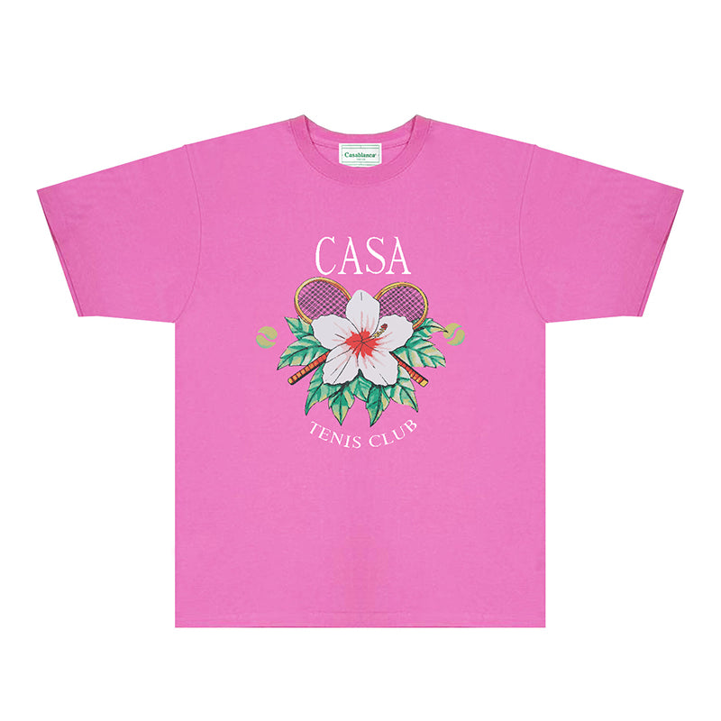 Casablanca T Shirts Fashion Print Street