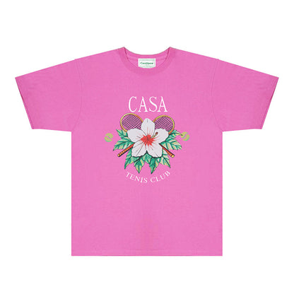 Casablanca T Shirts Fashion Print Street
