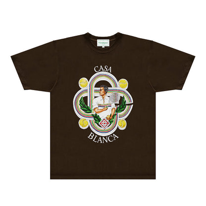 Casablanca T Shirts Fashion Print Street