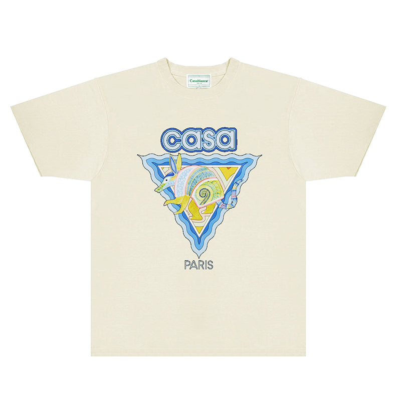 Casablanca T Shirts Fashion Print Street