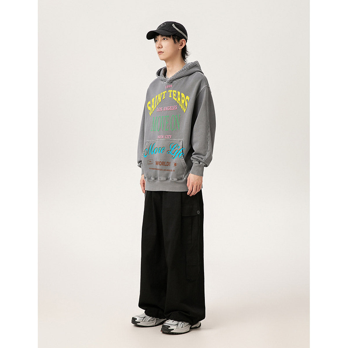 Unisex Hoodies Saint Michael Old Loose Hoodie
