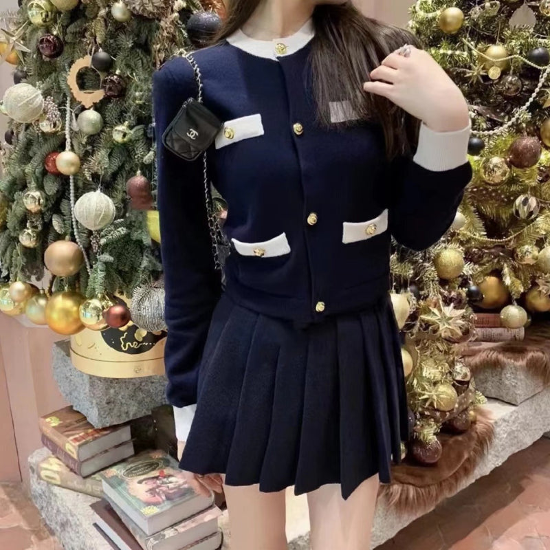 Women Knitted Cardigan Vintage Knitted Cardigan Jacket Autumn Sweater