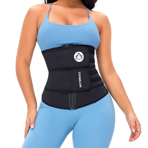 Neoprene Rubber Belly Contracting Sports Fitness Waist Support Thin Waist Belt