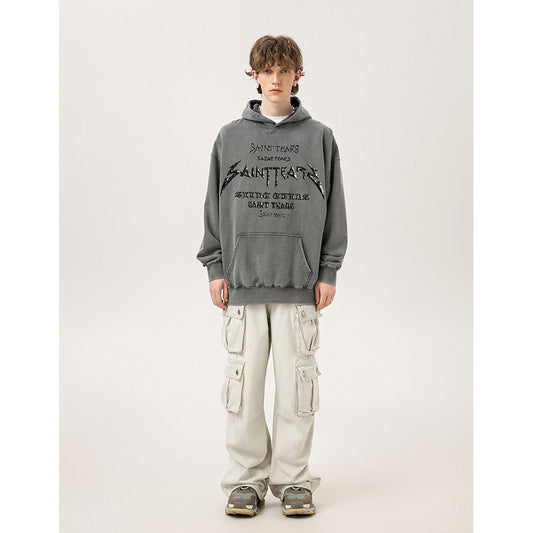 Unisex Hoodies Saint Michael Old Loose Hoodie