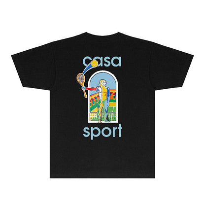 Casablanca T Shirts Fashion Print Street