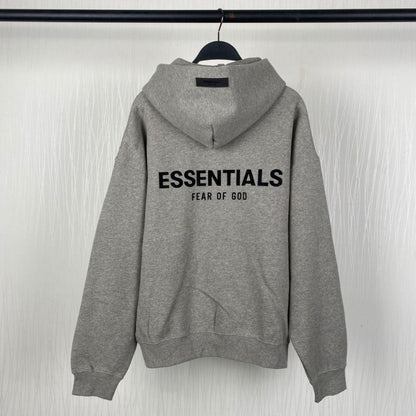 Fog Essentials Hoodie Sweater Black Letters Flocking