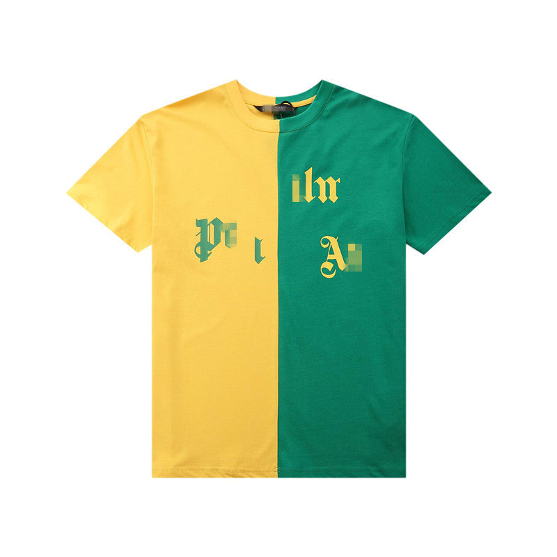 Palm Angels T Shirts Angel Color Printed Short Sleeve T-shirt Male Half Sleeve