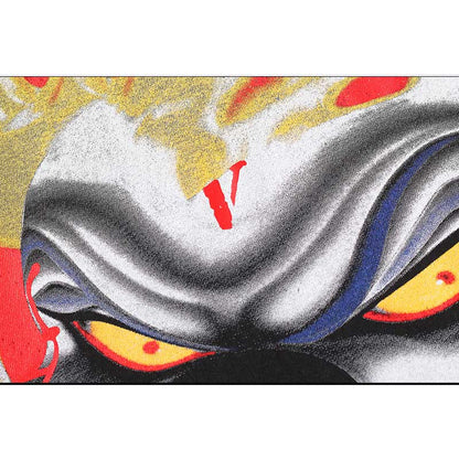 Vlone T Shirts Clown Flame Large V Printed Short Sleeve T-shirt Men's and Women's High Street BF Style Loose Half Sleeve