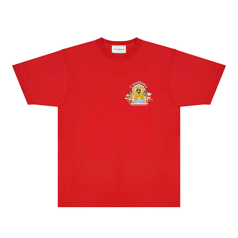 Casablanca T Shirts Fashion Print Street