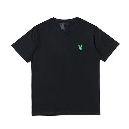 Vlone T Shirts V-Shaped Female Printed Short Sleeve T-shirt Men's and Women's Hip Hop BF Half Sleeve
