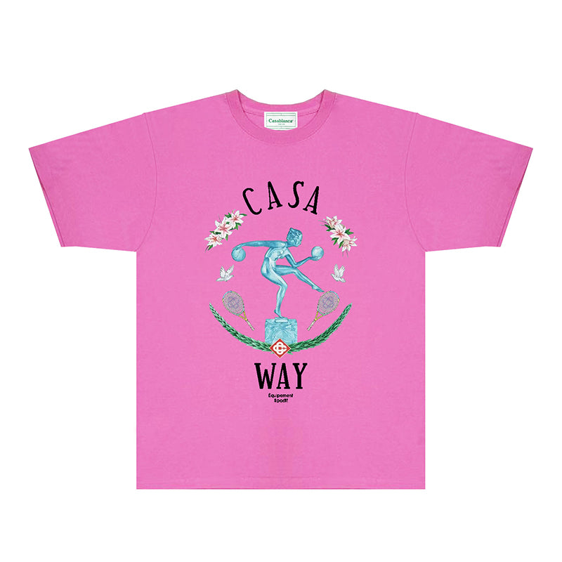 Casablanca T Shirts Fashion Print Street
