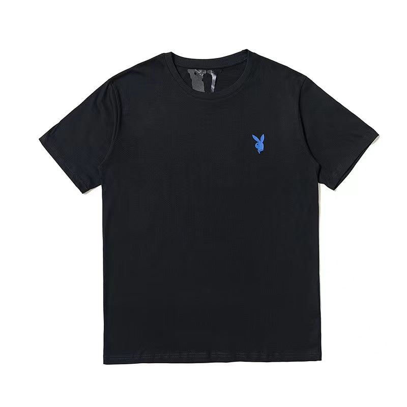 Vlone T Shirts V-Shaped Female Printed Short Sleeve T-shirt Men's and Women's Hip Hop BF Half Sleeve