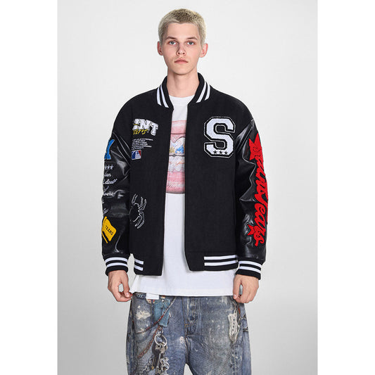 Unisex Baseball Jersey Saint Michael Baseball Jacket