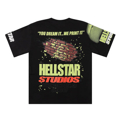 Hellstar T Shirts Retro abstract print