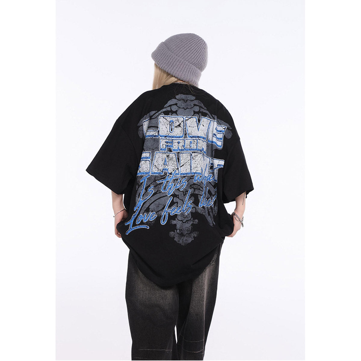 Unisex T-Shirts Saint Michael's Skeleton Print T-Shirt