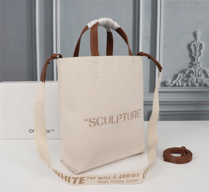 Off White Bag Casual Outdoor Convenient Tote Bag