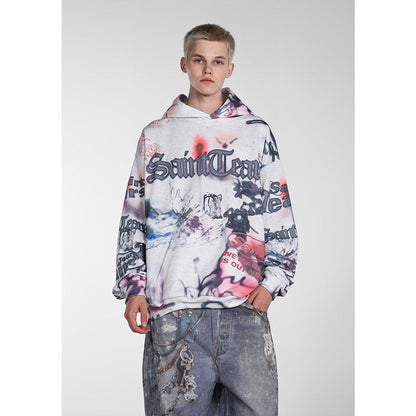 Unisex Hoodies Saint Michael Hip Hop Loose Hoodie