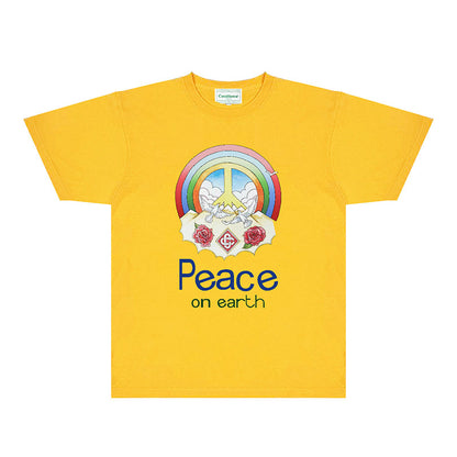 Casablanca T Shirts Fashion Print Street