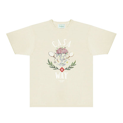 Casablanca T Shirts Fashion Print Street