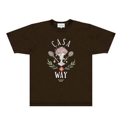 Casablanca T Shirts Fashion Print Street
