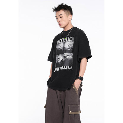 Unisex T-Shirts FOG Vintage Portrait Print Old Short Sleeves