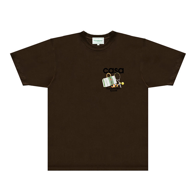 Casablanca T Shirts Fashion Print Street