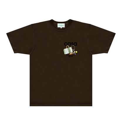 Casablanca T Shirts Fashion Print Street