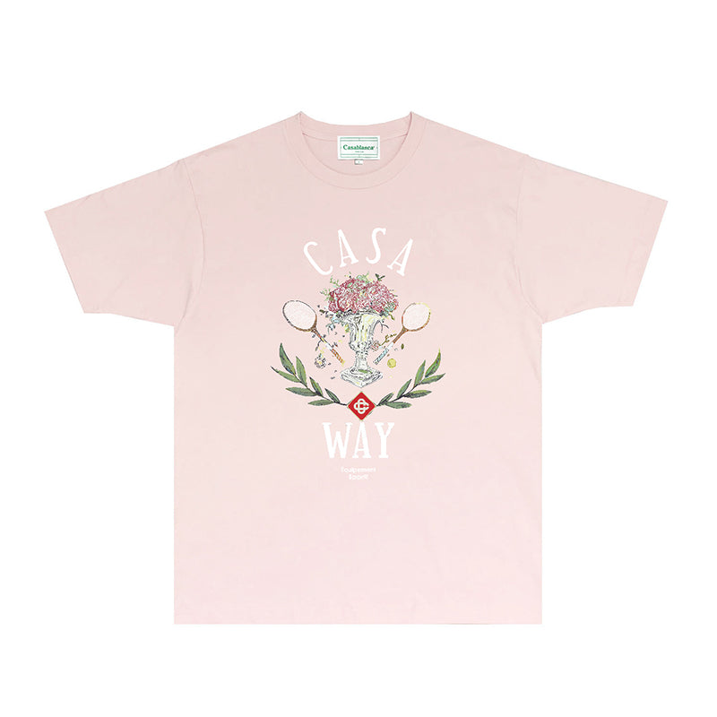 Casablanca T Shirts Fashion Print Street