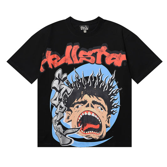 Hellstar T Shirts Retro abstract print