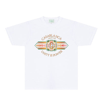 Casablanca T Shirts Fashion Print Street