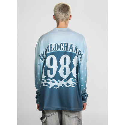 Mens Long Sleeve Shirt Saint Michael Loose Long Sleeve Shirt