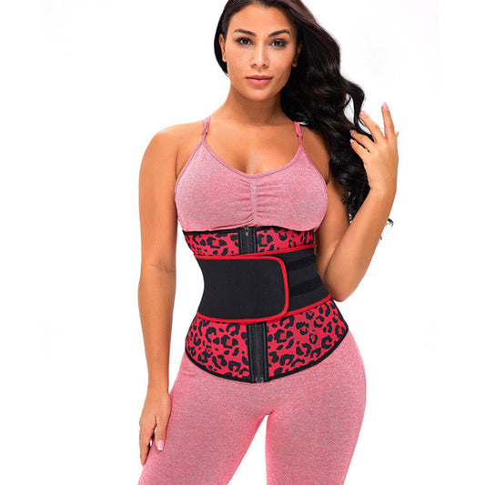 Neoprene Rubber Belly Contracting Sports Fitness Waist Support Thin Waist Belt