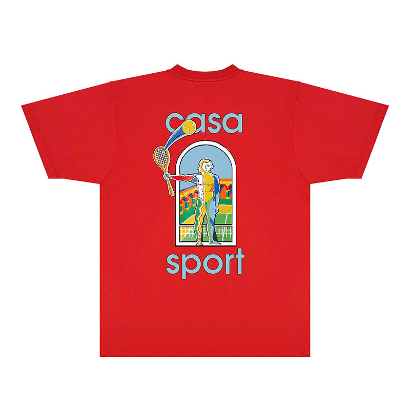 Casablanca T Shirts Fashion Print Street