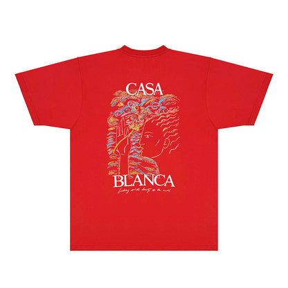 Casablanca T Shirts Fashion Print Street