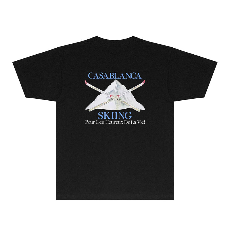 Casablanca T Shirts Fashion Print Street