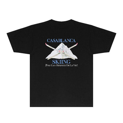 Casablanca T Shirts Fashion Print Street