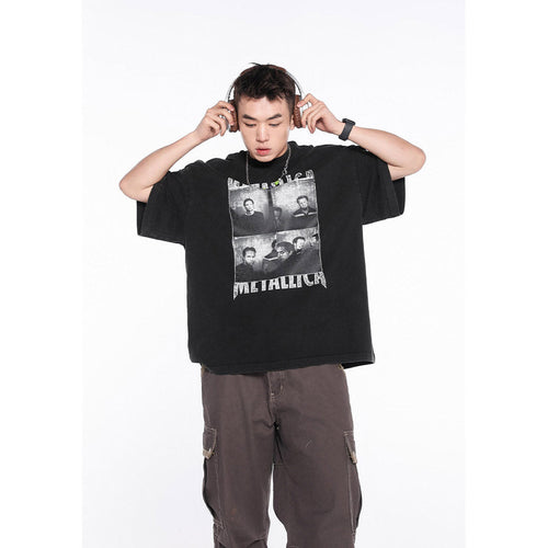 Unisex T-Shirts FOG Vintage Portrait Print Old Short Sleeves