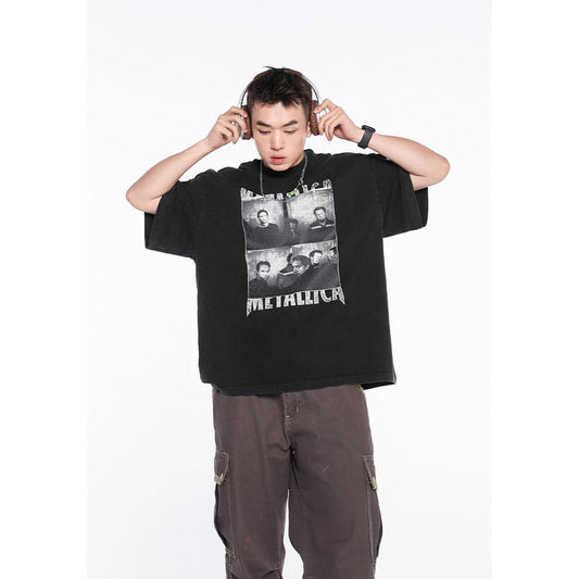 Unisex T-Shirts FOG Vintage Portrait Print Old Short Sleeves