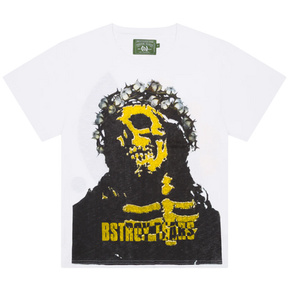 Denim Tears Bstroy Tears Crown Made Of Cotton White Tee