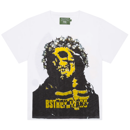 Denim Tears Bstroy Tears Crown Made Of Cotton White Tee