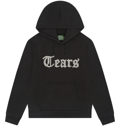 Denim Tears Tears Cut Out Charcoal Hoodie