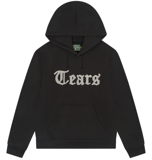 Denim Tears Tears Cut Out Charcoal Hoodie