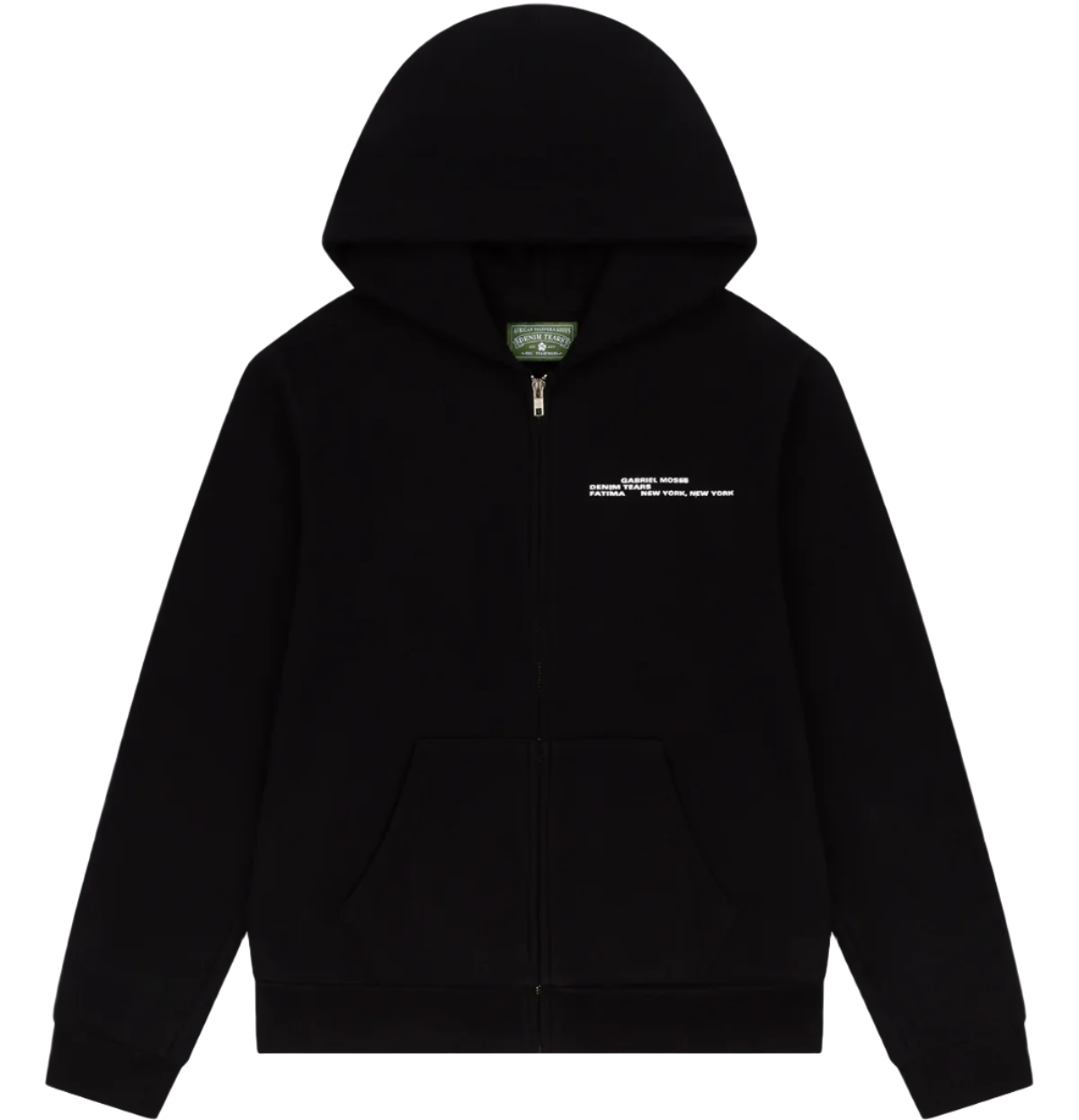 Denim Tears x Gabriel Moses Black Zip Up Hoodie