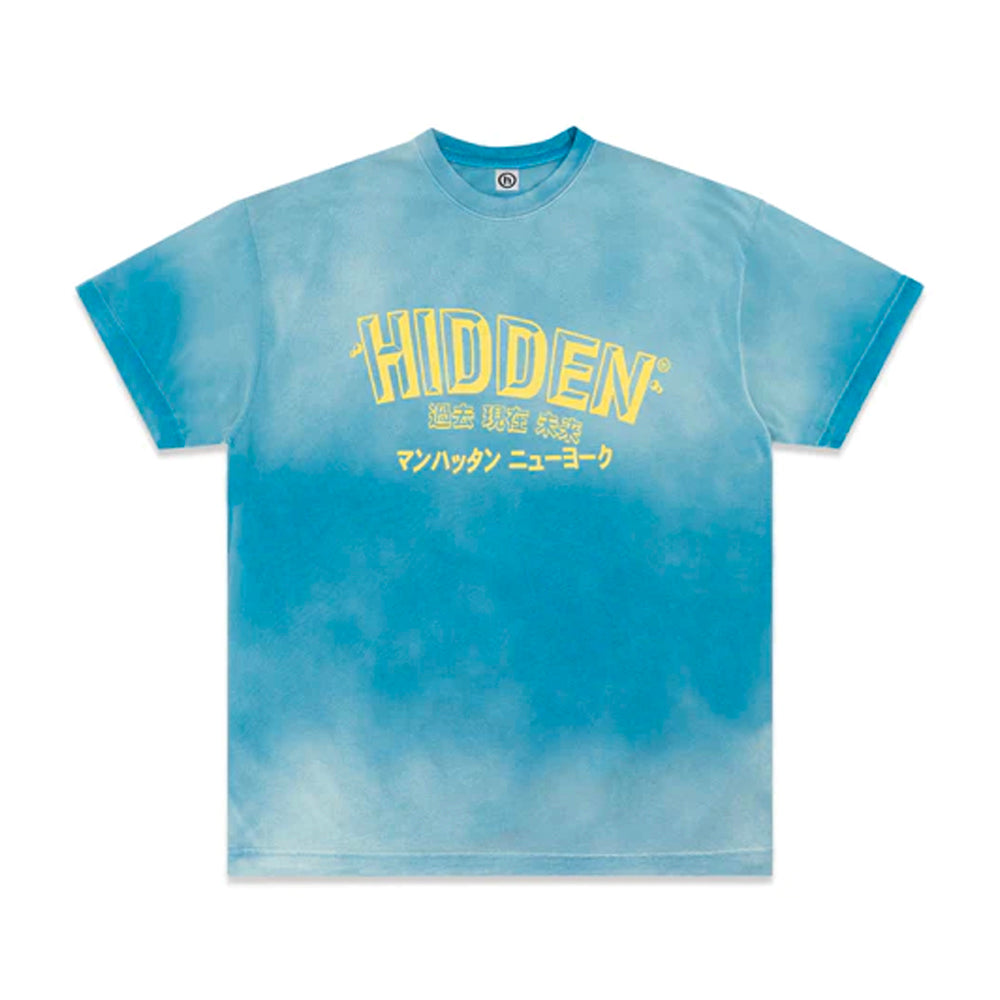 Hidden NY Wavy 3D Vintage Block Bright Navy Tee