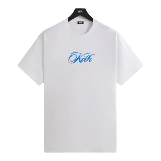 Kith Cursive Logo White Tee