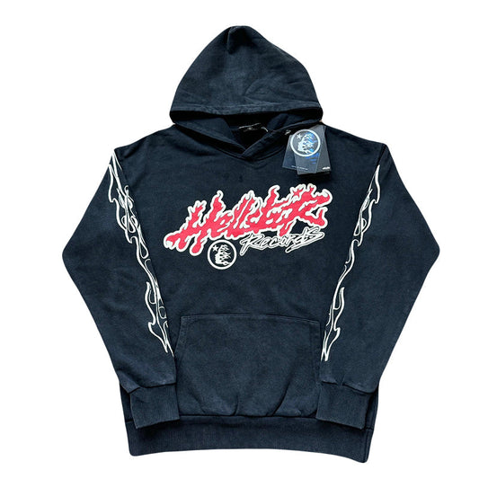 Hellstar Studios Records Tour Hoodie Vintage Black